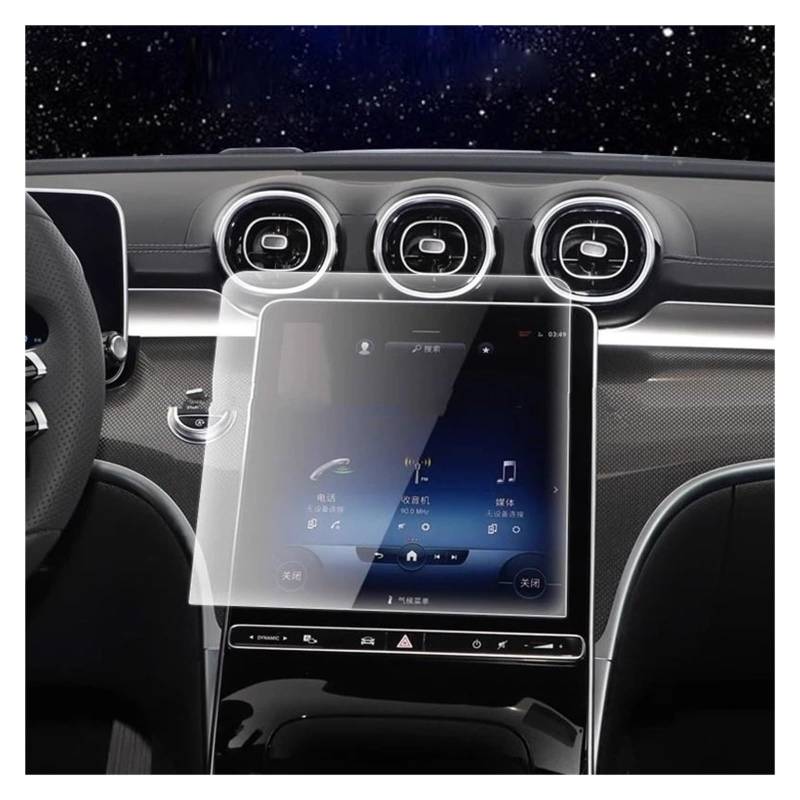 GPS Displayschutzfolie Für GLC X254 Für Klasse C W206 2023 2024 Displayschutzfolie Aus Gehärtetem Glass, Auto-GPS-Navigation von Pibid