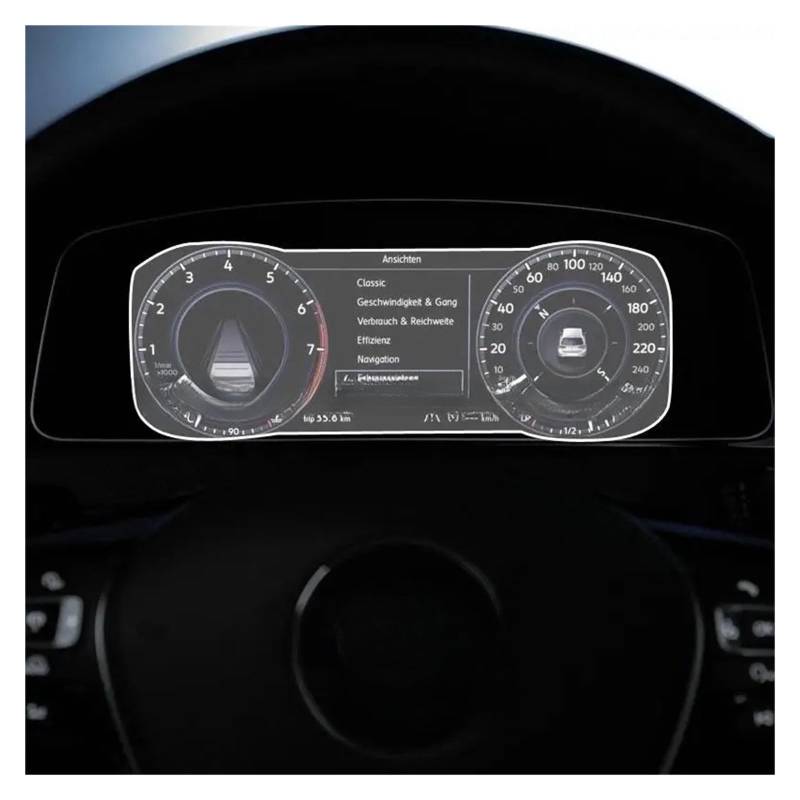 GPS Displayschutzfolie Für Golf 7 2018-2020 Auto GPS Navigtion Gehärtetem Glass Screen Protector Dashboard Bildschirm(for Instrument) von Pibid