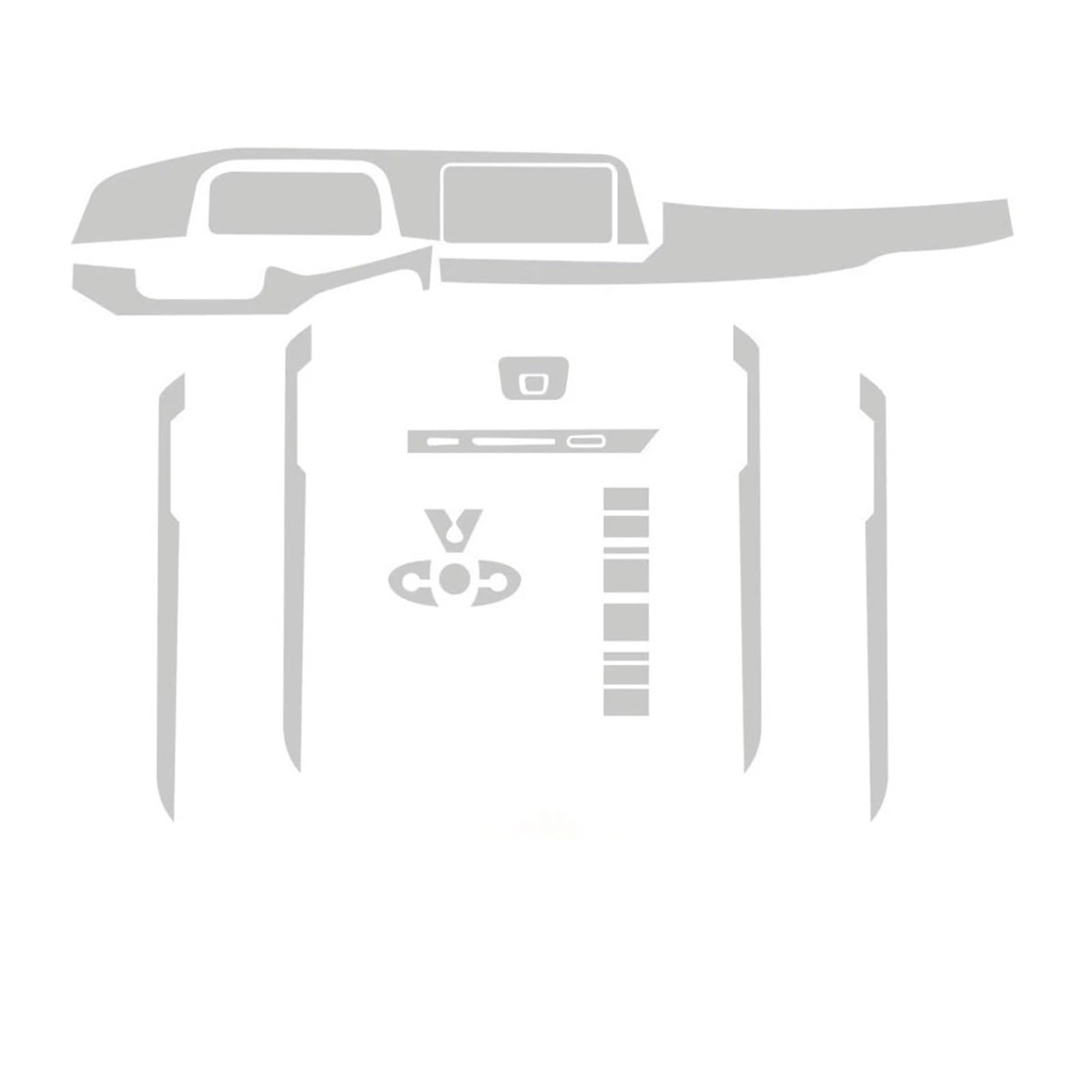 GPS Displayschutzfolie Für Golf 8 MK8 Für R Line 2020 2021 2022 Autoinnenraum Mittelkonsole Getriebe Armaturenbrett Navigation Bildschirm Schutzfolie(LHD) von Pibid