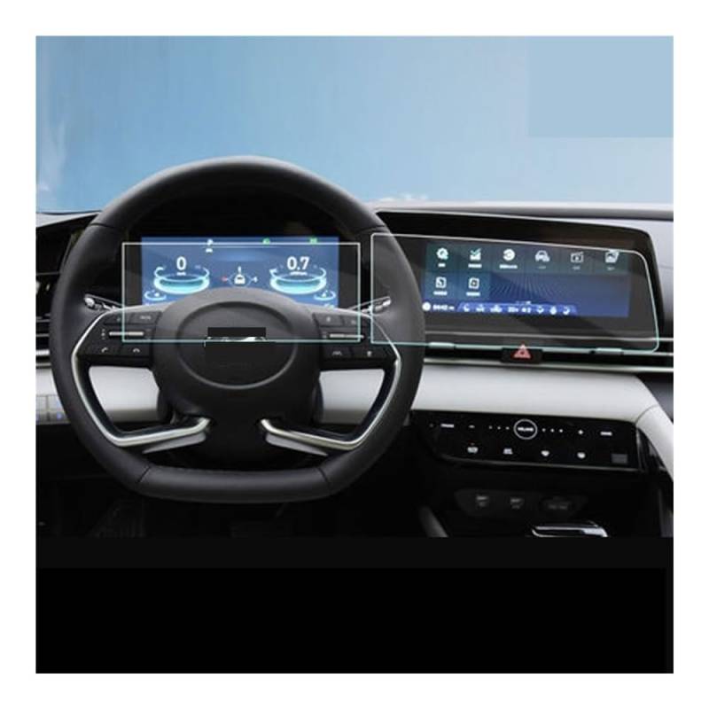 GPS Displayschutzfolie Für Hyundai Für Elantra 2021 Auto Navigation Screen Protector Zentrale Steuerung Display Bildschirm Gehärtetes Glass Display-schutzfolie(Style C) von Pibid
