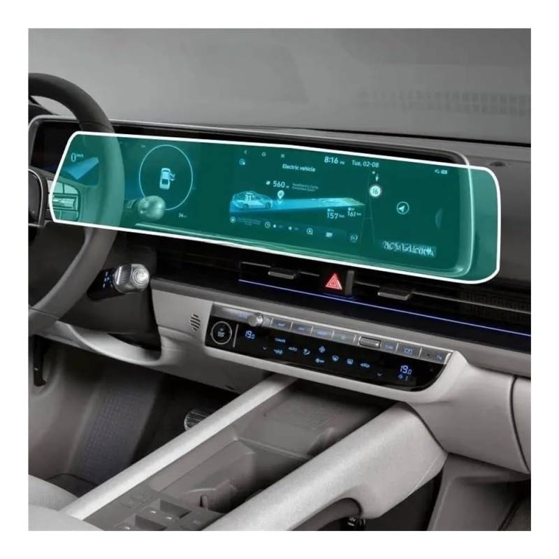 GPS Displayschutzfolie Für Hyundai Für Ioniq 6 2022 2023 TPU Schutz Film Auto GPS Navigation Bildschirm Film Zubehör von Pibid