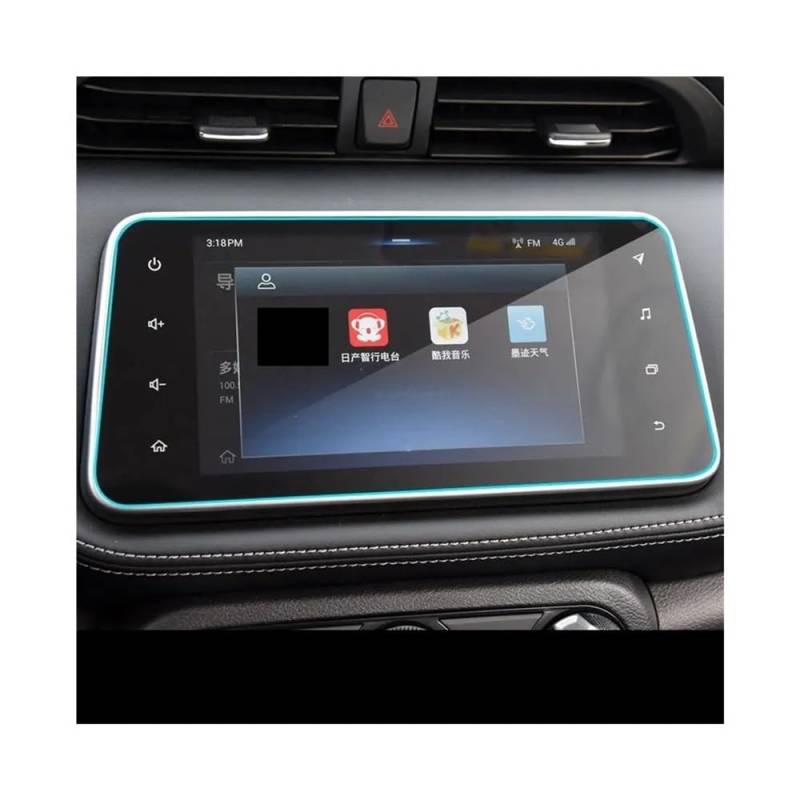 GPS Displayschutzfolie Für Kicks 2017 2018 2019 Auto GPS Navigation Screen Protector Auto Innen Gehärtetes Glass Display-schutzfolie Zubehör(Inch 8) von Pibid