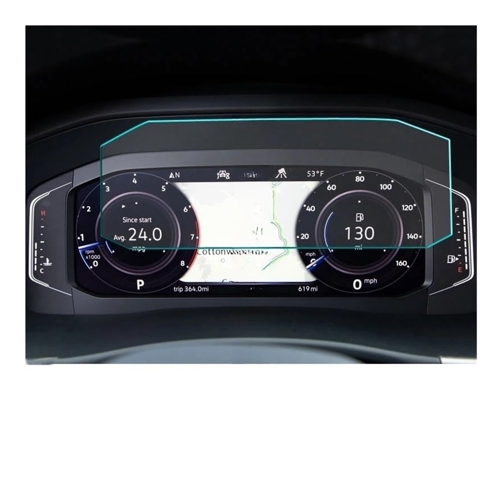 GPS Displayschutzfolie Für Passat 2018 2019 2020 Auto Navigation Gehärtetes Glass Display-schutzfolie Aufkleber Dashboard Schutz Zubehör(Instrument Glass) von Pibid