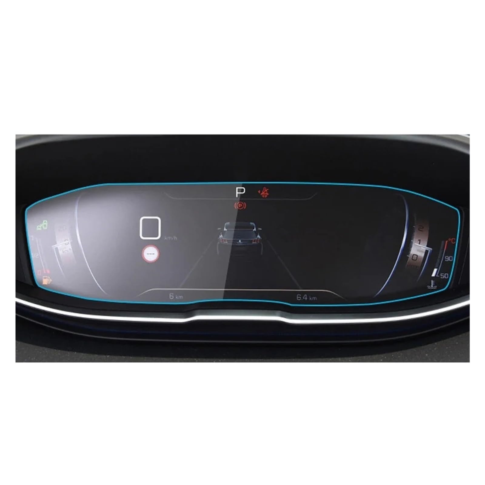 GPS Displayschutzfolie Für Peugeot 3008 2017 2018 2019 Schutzfolie Auto GPS Navigation Gehärtetem Glass Displayschutzfolie(Inch 12.3 Instrument) von Pibid