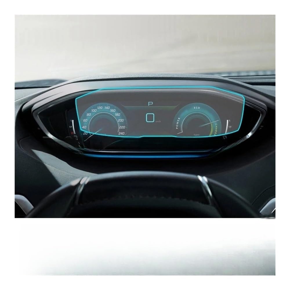 GPS Displayschutzfolie Für Peugeot 3008 2021 Auto Navigation Gehärtetes Glass Display-schutzfolie Aufkleber Dashboard Schutz Zubehör(Instrument) von Pibid