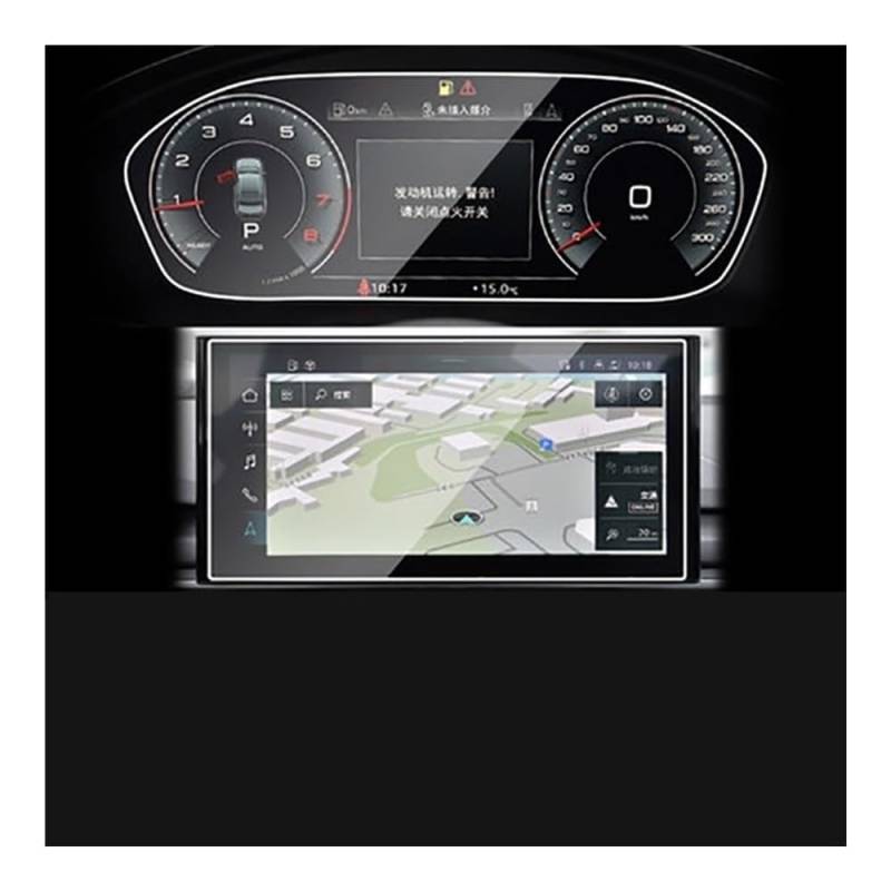 GPS Displayschutzfolie Für Q3 Für Q5L Für Q7 2019-2021 GPS Navigation Gehärtetem Glass Schutz Film Auto Innen Schutz Film(Style e) von Pibid