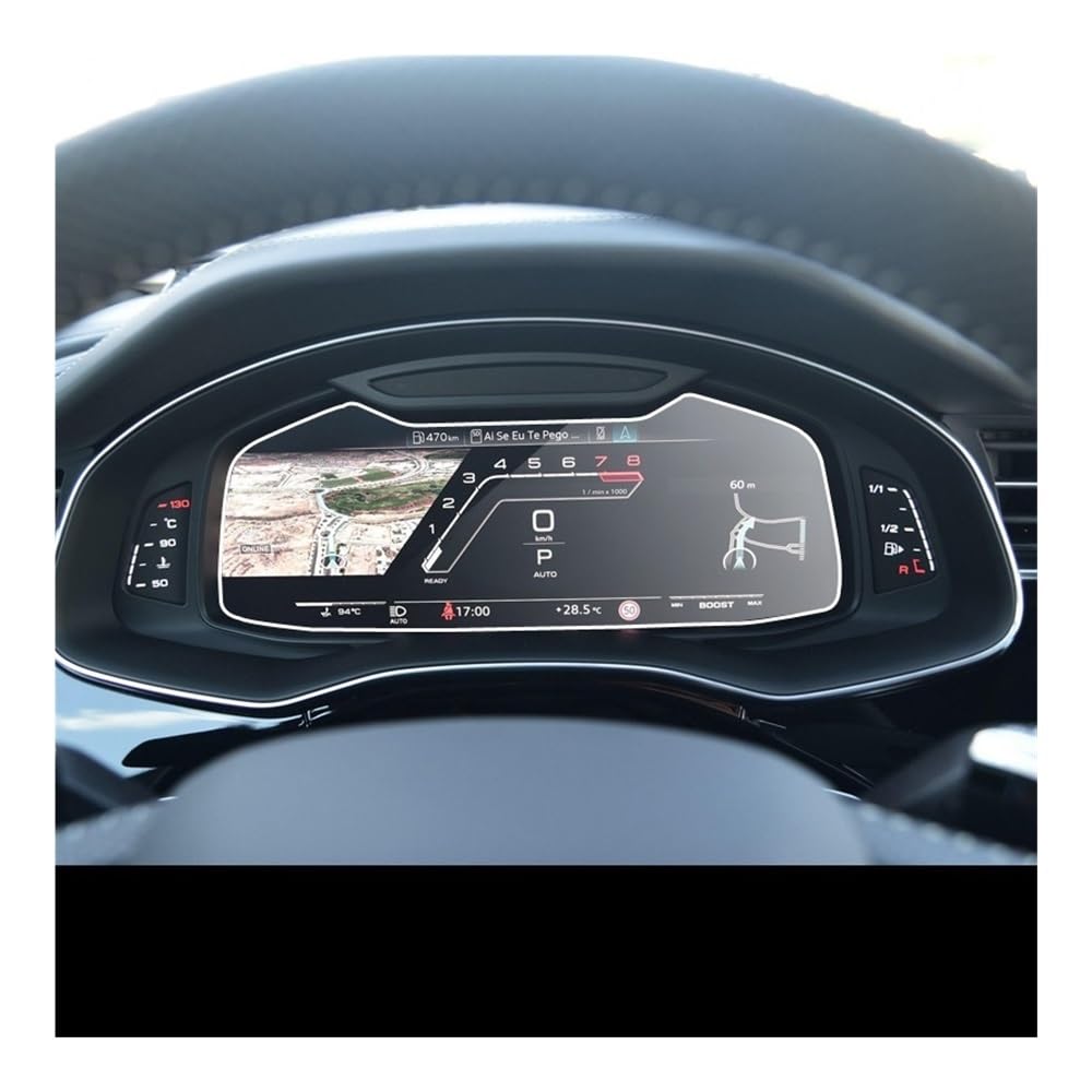 GPS Displayschutzfolie Für Q8 2019 2020 2021 Auto Navigation Gehärtetes Glass Display-schutzfolie Aufkleber GPS Dash Board Bildschirm Schutz(Dash Board) von Pibid