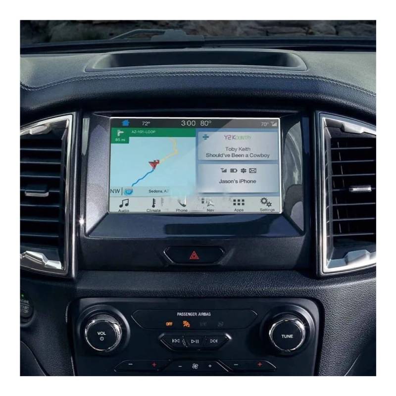 GPS Displayschutzfolie Für Ranger 2019 2020 2021 Gehärtetes Glass Schutz Film Auto GPS Navigation Film Bildschirm Film Zubehör von Pibid