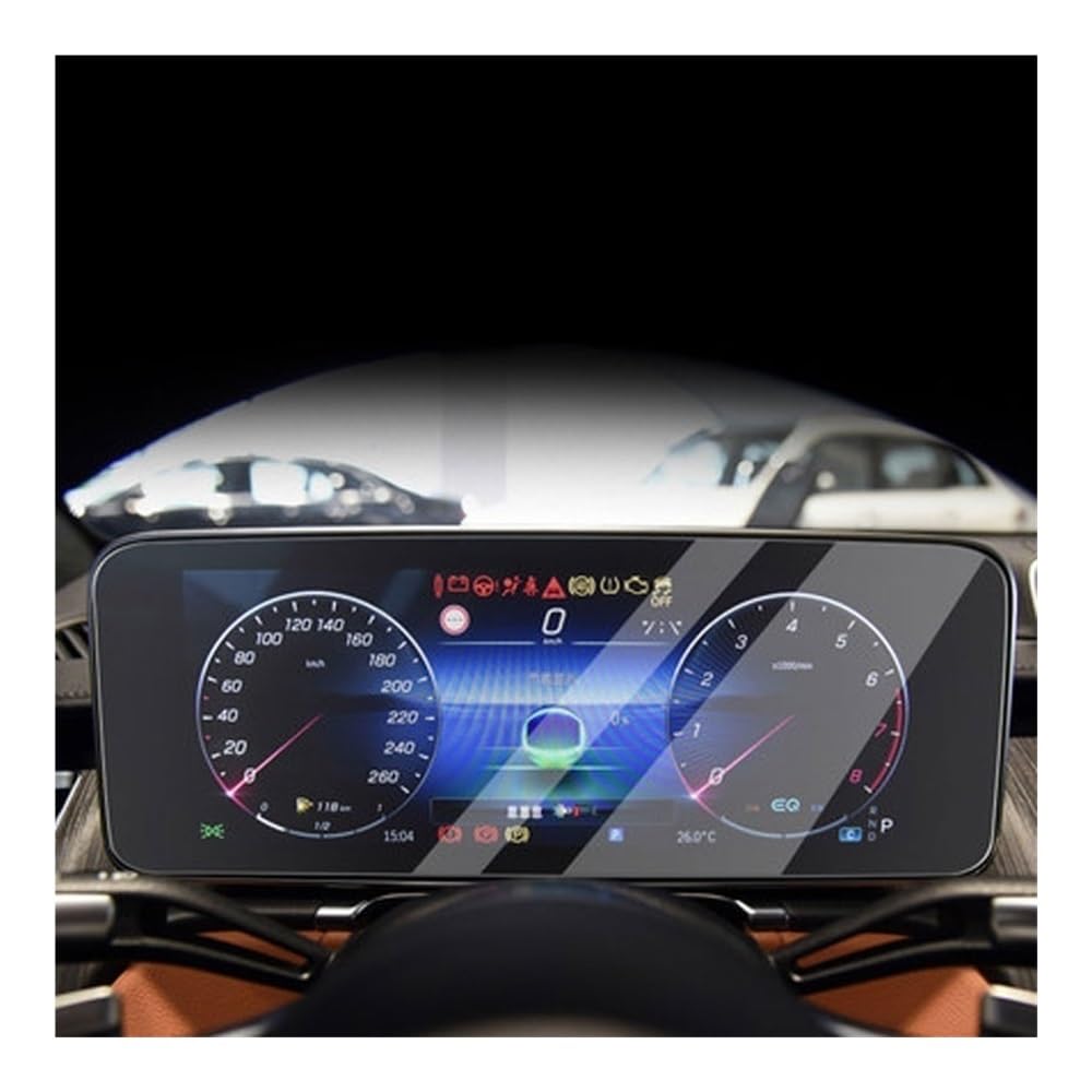 GPS Displayschutzfolie Für S-Class W223 2021 Gehärtetes Glass Displayschutzfolie 12,8 Zoll Auto Navigation Schutzfolie Autozubehör(Style B) von Pibid