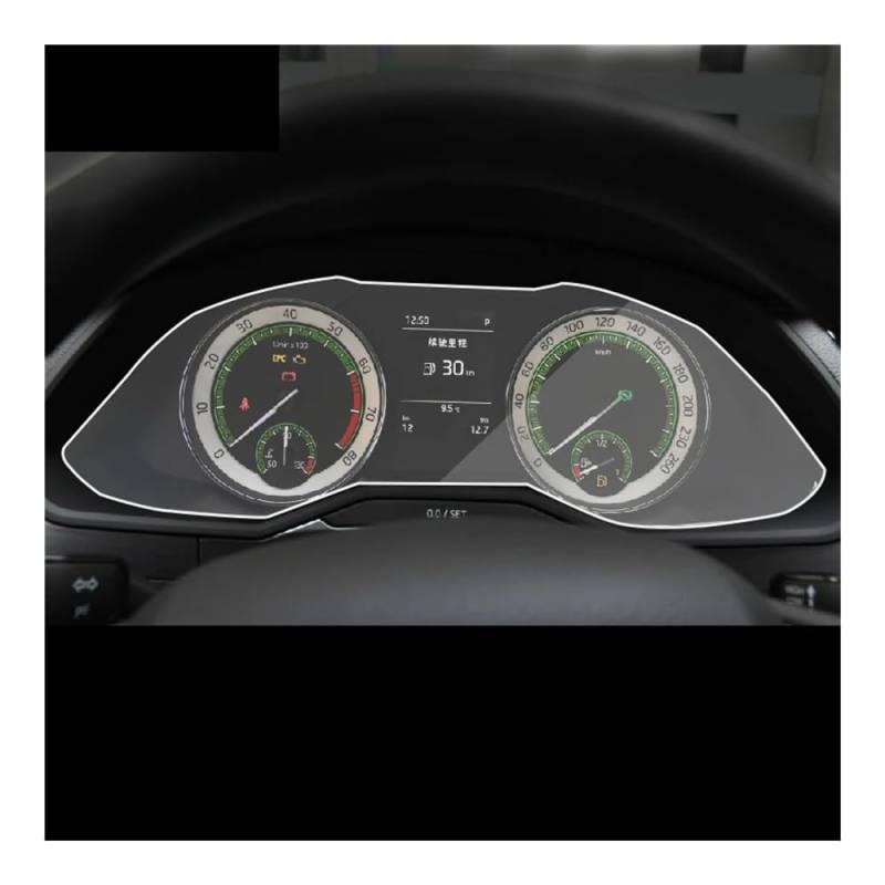 GPS Displayschutzfolie Für Superb 2017 2018 2019 Auto Innen Instrument Panel Membran TPU Screen Protector Dekorative Zubehör(Style B 1 PCS,Matte) von Pibid