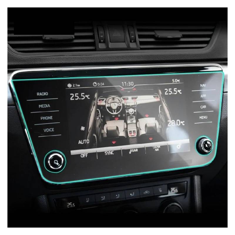 GPS Displayschutzfolie Für Superb 2018-2023 Auto GPS-Navigation Schutzfolie Displayschutzfolie TPU-Folie Displayschutzfolie Innen 8 Zoll(Inch 8 1PCS) von Pibid