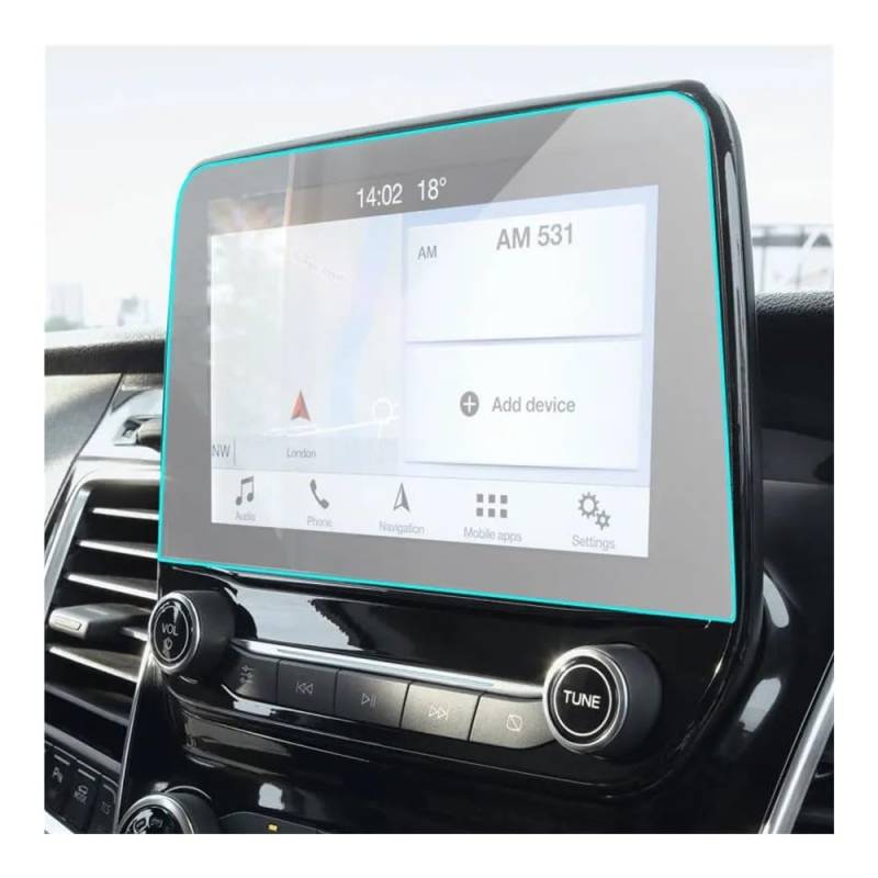 GPS Displayschutzfolie Für Transit 2020 8 Zoll Auto GPS Navigation Bildschirm Gehärteter Film Aufkleber Schutz Auto Navigation Schutz Film von Pibid