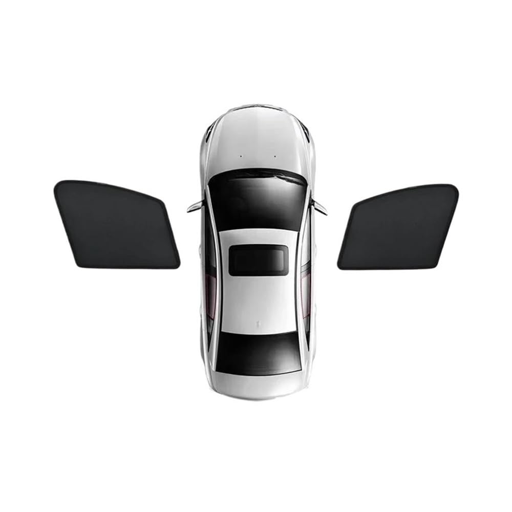 Seitenfenster Sonnenschutzvisier Auto Abdeckung Magnetische Sonnenschutz Mesh Net Fenster Visier Schatten Vorhang Für Peugeot 2008 Für A94 2013-2019(2PCS Front) von Pibid