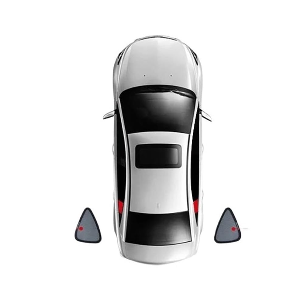 Seitenfenster Sonnenschutzvisier Für Kia Für EV6 2021 2022 2023 2024 Magnetische Auto Sonnenschutz Visier Frontscheibe Vorhang Hinten Seite Fenster Sonnenschirm(Train) von Pibid