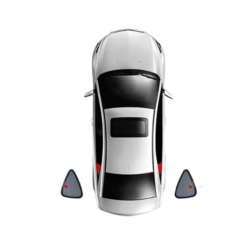 Seitenfenster Sonnenschutzvisier Für Kia Für EV6 2021 2022 2023 2024 Magnetische Auto Sonnenschutz Visier Frontscheibe Vorhang Hinten Seite Fenster Sonnenschirm(Train) von Pibid
