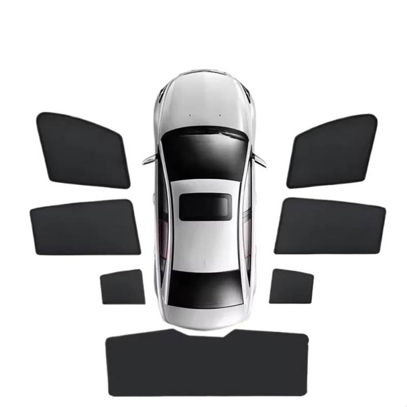 Seitenfenster Sonnenschutzvisier Für Q5 8R Für MK1 2009 2010 2011 2012 2013 2014 2015 2016 2017 Magnetische Sonnenschutz Fenster Visier Vorhang Auto Zubehör Auto Teile(7PCS Set) von Pibid