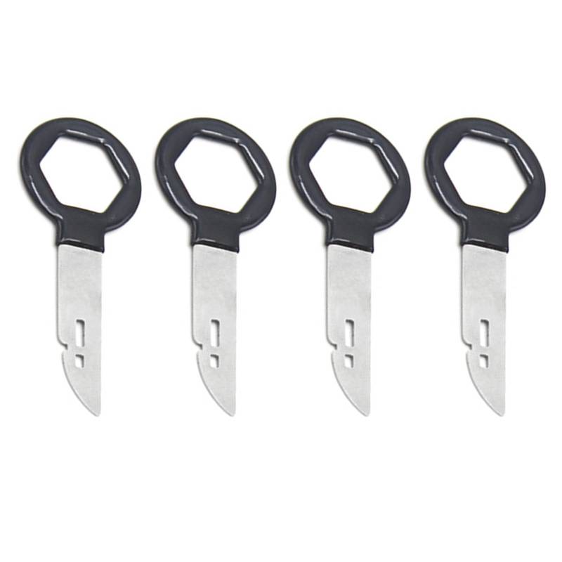 Piceioep 4PCS Car Radio Entfernung Schlüssel Car Dashboard Disassembly Tool Hostschlüssel Stereo Release Tasten Set von Piceioep