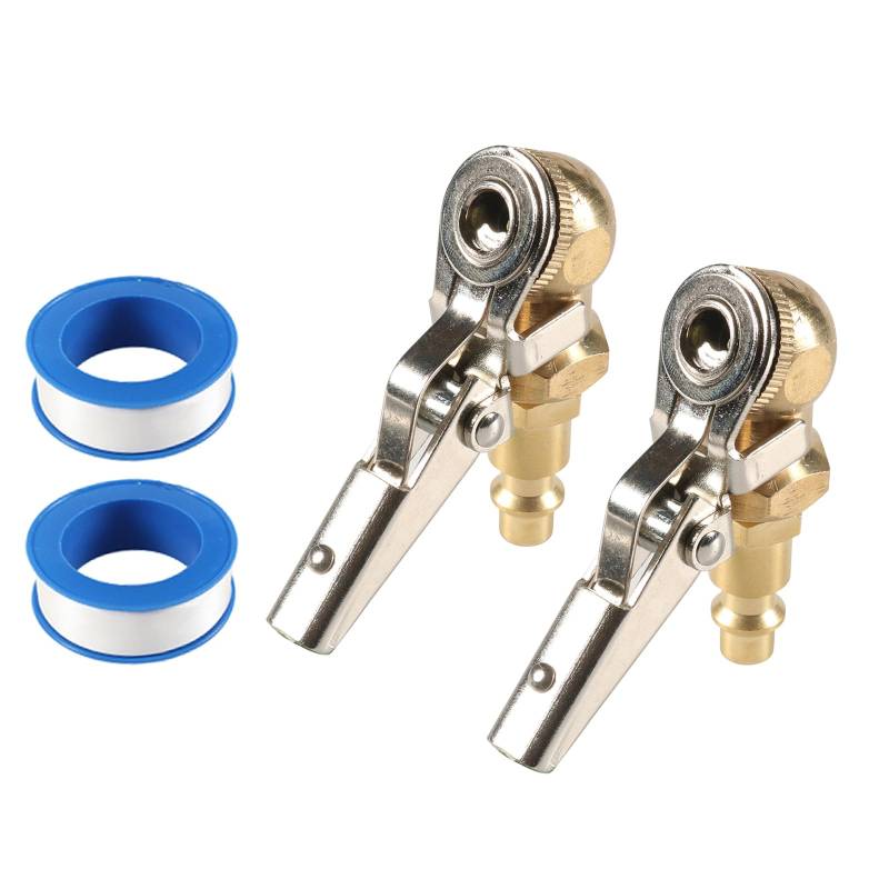 Piceioep Air Chuck Mit Clip Adapter Messing Verriegelung Reifen Inflator Düsenadapter Anschließen Nicht Und Leck von Piceioep