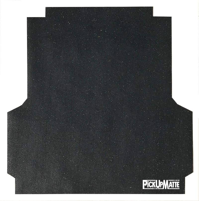 Pickupmatte Ladeflächenmatte Doppelkabine mit Laderaumwanne, passend für Pickup VW Amarok, Schwarz, Gummi, 1152 mm von Pickupmatte