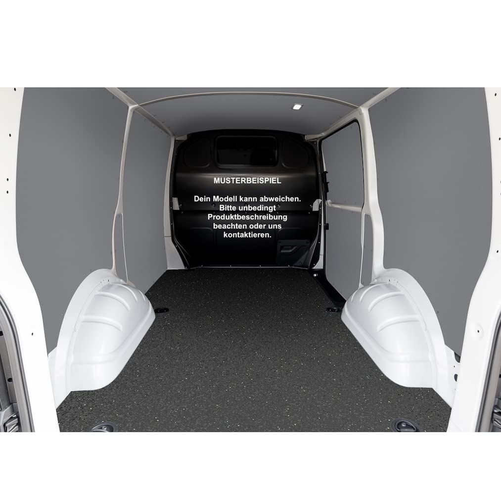 Antirutschmatte LaderaumMatte kompatibel mit/geeignet für VW T6 und T6.1 Kastenwagen kurzer Radstand L1 mit 1 Schiebetür rechts ab 06/2015 - TransporterMatte von Pickupmatte