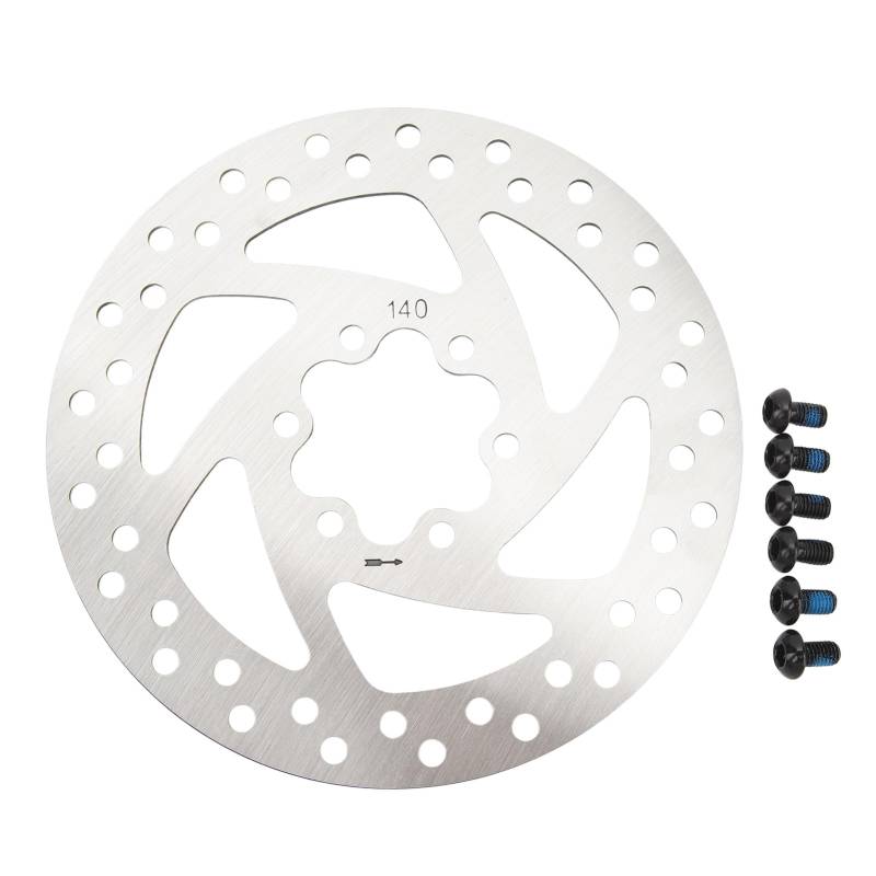Bremsscheibe für Elektroroller, 140 mm, Bremsrotor aus Edelstahl, hohe Leistung, langlebig, rostfrei, Ersatzteil für F20 F30 F40 KUGOO M4 Speedway 4 Zero 10X von Pilipane