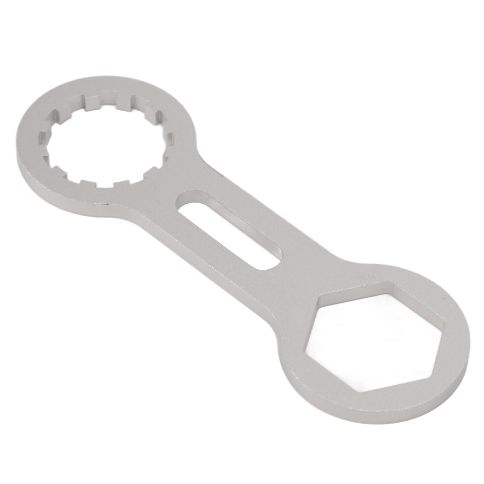 Pilipane Fahrrad Frontgabel Schraubenschlüssel Silber Leicht rostfreie Mountainbike Frontgabel Spanner für mechanische Vordergabeln Aluminiumlegierung Pilipane Fahrrad Frontgabel Schraubenschlüssel Silber Leicht rostfreie Mountainbike Frontgabel Spanner für mechanische Vordergabeln Aluminiumlegierung von Pilipane