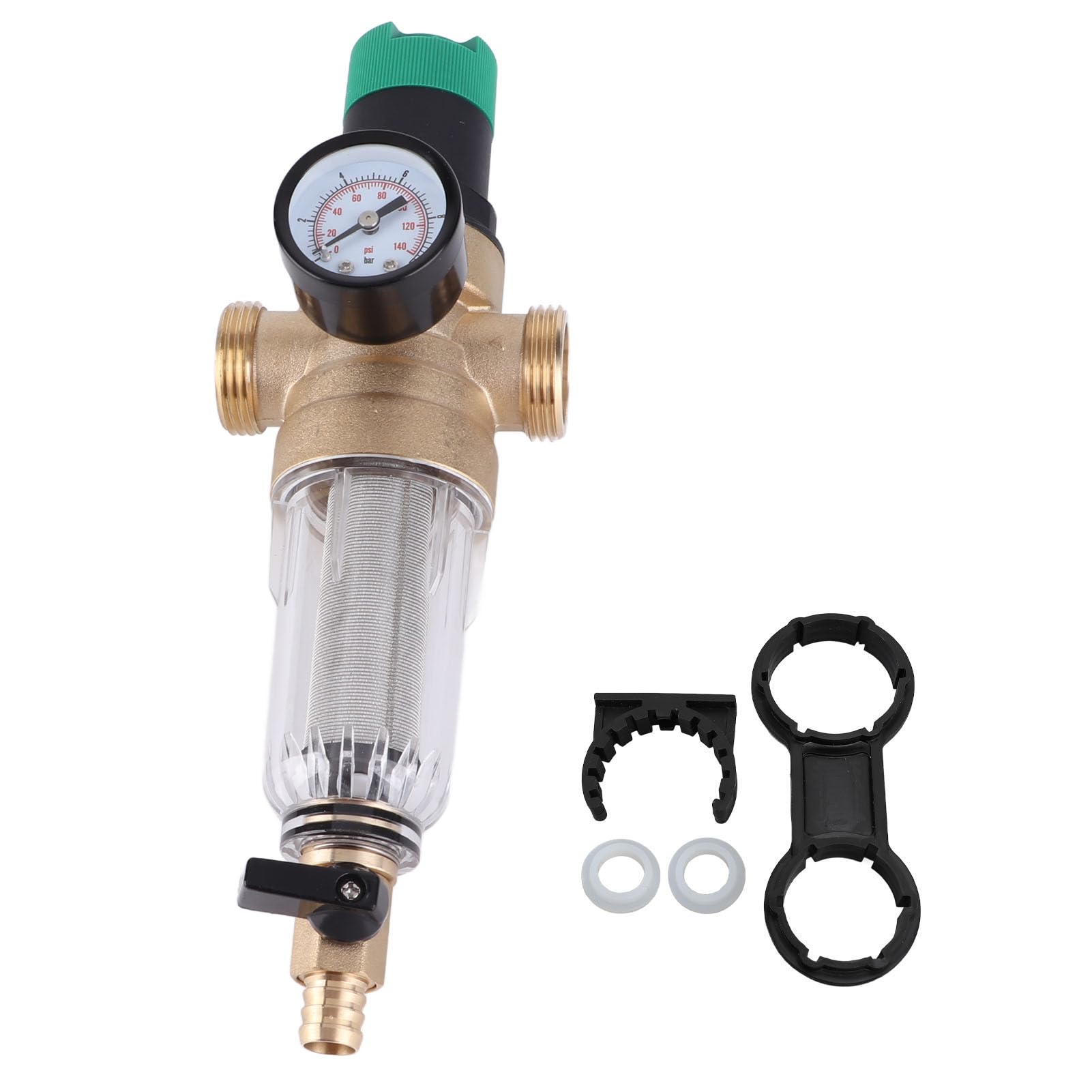 Pilipane Wasserdruck Reduzierer Messing G1 G1/2 -Stecker mit Messgerät 40 Mikrometer Filter Wasserdruckregler für häusliche Wasservorrichtungen Premium -Qualität langlebig sicher einfach Pilipane Wasserdruck Reduzierer Messing G1 G1/2 -Stecker mit Messgerät 40 Mikrometer Filter Wasserdruckregler für häusliche Wasservorrichtungen Premium -Qualität langlebig sicher einfach von Pilipane