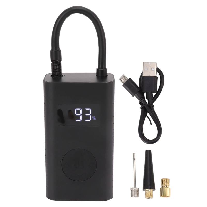 Reifeninflator schnurlose elektrische Reifenpumpe Digitale Anzeige Schneller Inflation 3 Modus Beleuchtung Lampe für Carbikes Motorräder ABS 2000mAh Batterie USB -Ladeanschluss von Pilipane