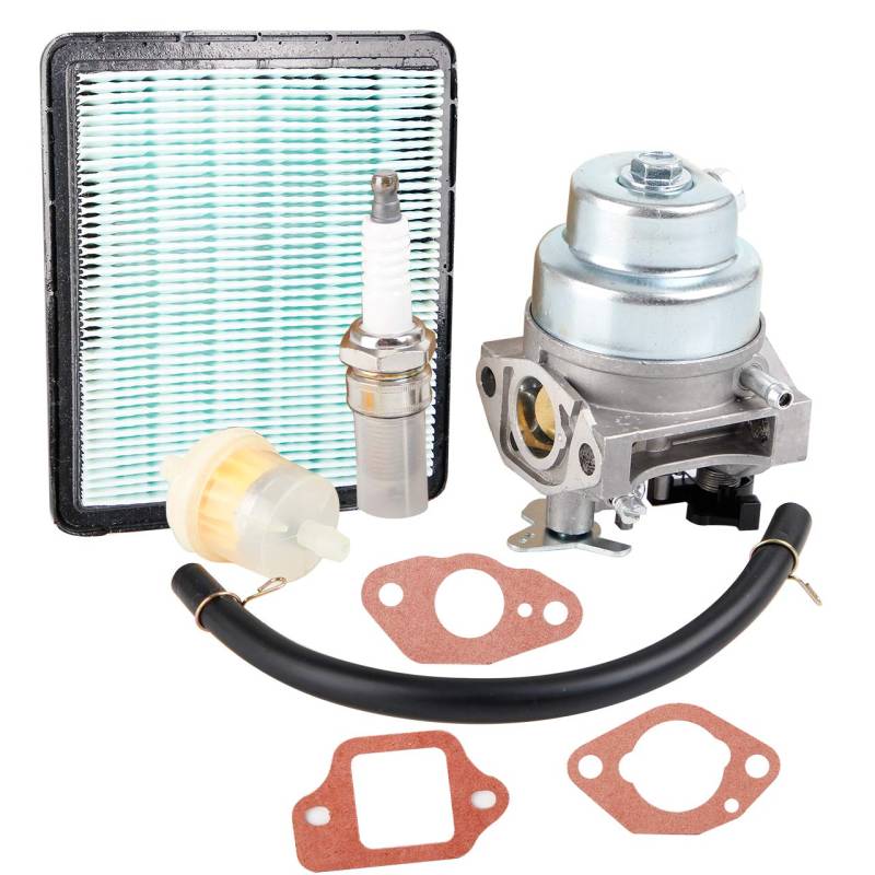Pindex GCV160 Vergaser Vergaser mit Luftfilter Zündkerze für GCV160 Motor HRB216 HRR216 HRS216 HRT216 HRZ216 Rasenmäher von Pindex