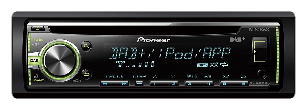 Pioneer DEH-X6800DAB Autoradio DAB+ Tuner, Anschluss Fuer Lenkradfernbedienung von Pioneer