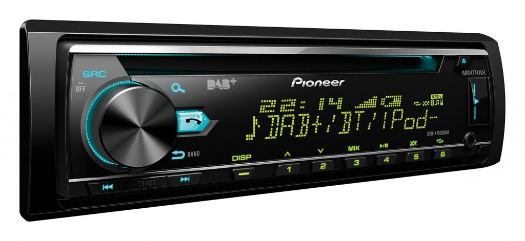 Pioneer DEH-X7800DAB , 1DIN Autoradio , CD-Tuner mit RDS , FM und DAB/DAB+ Tuner , CD , MP3 , USB , AUX-Eingang , Bluetooth Freisprecheinrichtung , Kompatibel mit Android und iPod/iPhone von Pioneer