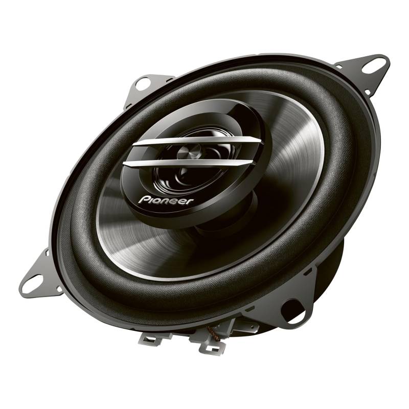 Pioneer TS-G1020F 10 cm 2-Weg-Koaxiallautsprecher Set mit 2 Lautsprechern (je 210 W max., 30 W Sinus), kraftvoller Klang, hoher Wirkungsgrad, 43 mm Einbautiefe, 106 mm Einbauausschnitt, mit Gitter von Pioneer
