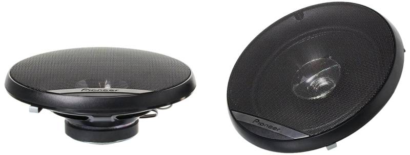 Pioneer TS-G1710F 17 cm Doppelmembranlautsprecher Set mit 2 Lautsprechern (je 280 W max., 40 W Sinus), kraftvoller Klang, hoher Wirkungsgrad, 49.7 mm Einbautiefe, 144 mm Einbauausschnitt, mit Gitter von Pioneer