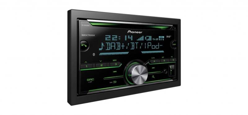 Pioneer FH-X840DAB, 2DIN Autoradio, CD-Tuner mit FM und DAB+, Bluetooth, MP3, USB und AUX-Eingang, RGB – Beleuchtung, Freisprecheinrichtung, 13- Band Equalizer von Pioneer