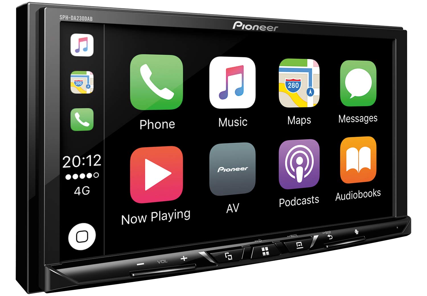 Pioneer Electronics SPH-DA230DAB 2DINAutoradio , 7 Zoll Clear-Resistive-Touchpanel , Bluetooth , DAB+ Digitalradio , Apple CarPlay / Android Auto von Pioneer