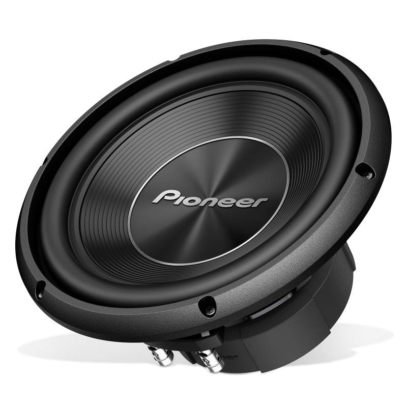 Pioneer TS-A250D4 Subwoofer mit Doppelschwingspule für den Gehäuseeinbau (1.300 W), 25 cm/10", IMPP Membran für kraftvollen Klang, kontinuierliche Ausgangsleistung 400 W, schwarz von Pioneer