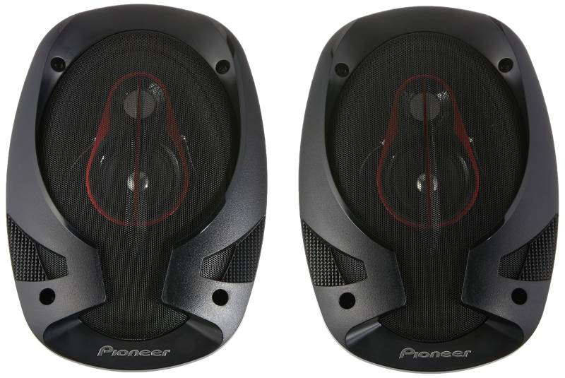 Pioneer TS-R6951S 3-Weg-Koaxiallautsprecher für Autos (400 W), 6" x 9" (ca. 15 x 23 cm), kraftvoller Klang, 50 W Eingangsnennleistung, 68 mm Einbautiefe, schwarz, 2 Lautsprecher von Pioneer