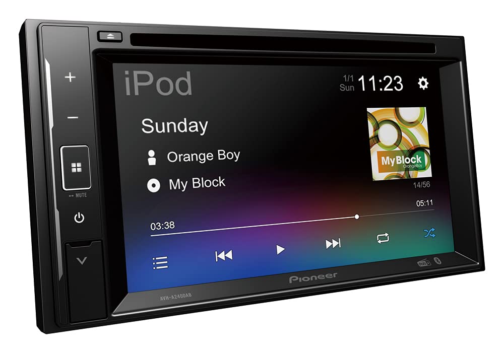 Pioneer AVH-A240DAB 2-DIN-Multimedia Player, 6,2-Zoll ClearType-Touchscreen, Smartphone-Anbindung, USB, DAB/DAB+ Digitalradio, Bluetooth, 13-Band-Grafikequalizer von Pioneer