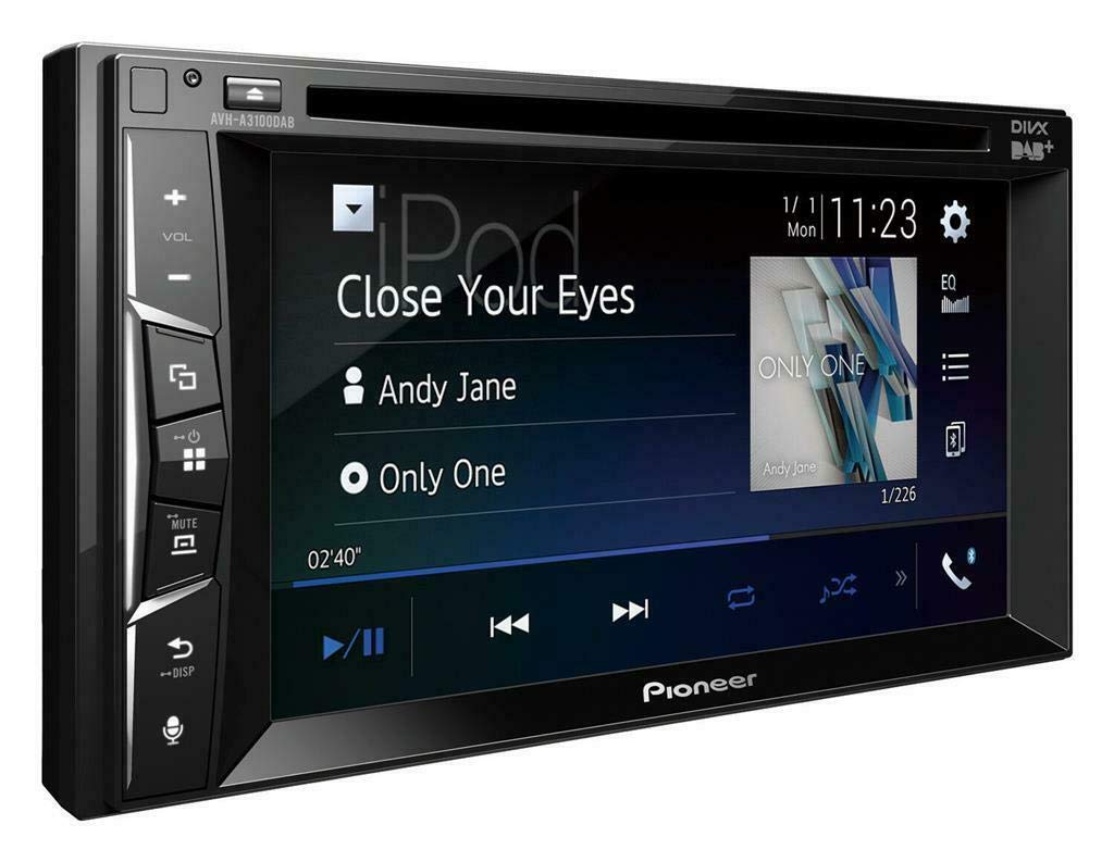 Pioneer AVH-Z3200DAB 2-DIN-Multimedia Player, 6,2-Zoll ClearType-Touchscreen, Smartphone-Anbindung, USB, Apple CarPlay, DAB/DAB+ Digitalradio, Bluetooth, 13-Band-Grafikequalizer von Pioneer