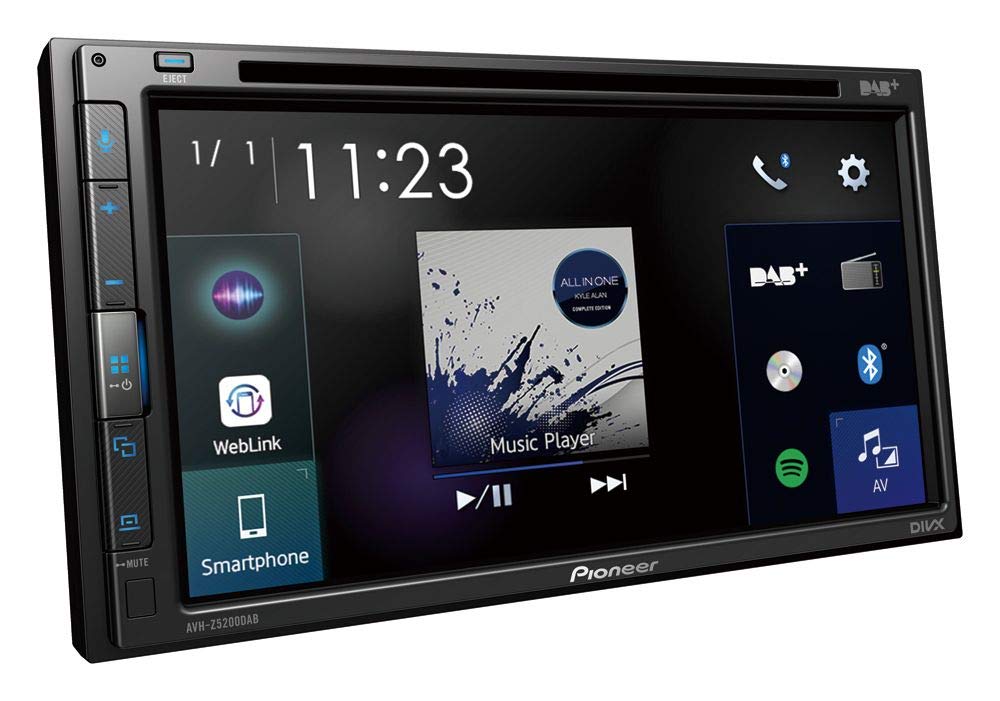 Pioneer AVH-Z5200DAB 2-DIN-Multimedia Player, 6,8-Zoll ClearType-Touchscreen, Smartphone-Anbindung, USB, Apple CarPlay, Android Auto, DAB/DAB+ Digitalradio, Bluetooth, 13-Band-Grafikequalizer von Pioneer