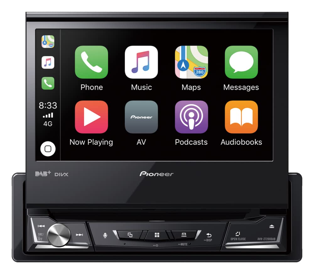 Pioneer AVH-Z7200DAB 1-DIN-Multimedia Player, ausklappbarer 7-Zoll ClearType-Touchscreen, Smartphone-Anbindung, Apple Car Play, Android Auto, USB, Bluetooth, 13-Band-Grafikequalizer Pioneer AVH-Z7200DAB 1-DIN-Multimedia Player, ausklappbarer 7-Zoll ClearType-Touchscreen, Smartphone-Anbindung, Apple Car Play, Android Auto, USB, Bluetooth, 13-Band-Grafikequalizer von Pioneer