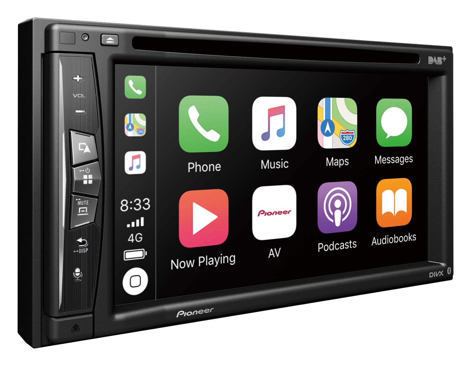 Pioneer AVIC-Z730DAB-AN Mediacenter, Navi, Wi-Fi, 6.2 Zoll Touchscreen, Bluetooth, Apple CarPlay, Freisprecheinrichtung, 2 USB, DAB/DAB+ Digitalradio, 13-Band-Grafikequalizer, inkl. DAB-Antenne von Pioneer