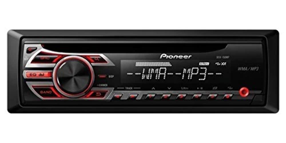 Pioneer DEH-150MP CD-Tuner, Front AUX-IN, 4x 50 Watt, Displaybeleuchtung weiß, Tastaturbeleuchtung rot, MOSFET-Verstärker, 5-Band Graphic Equalizer von Pioneer