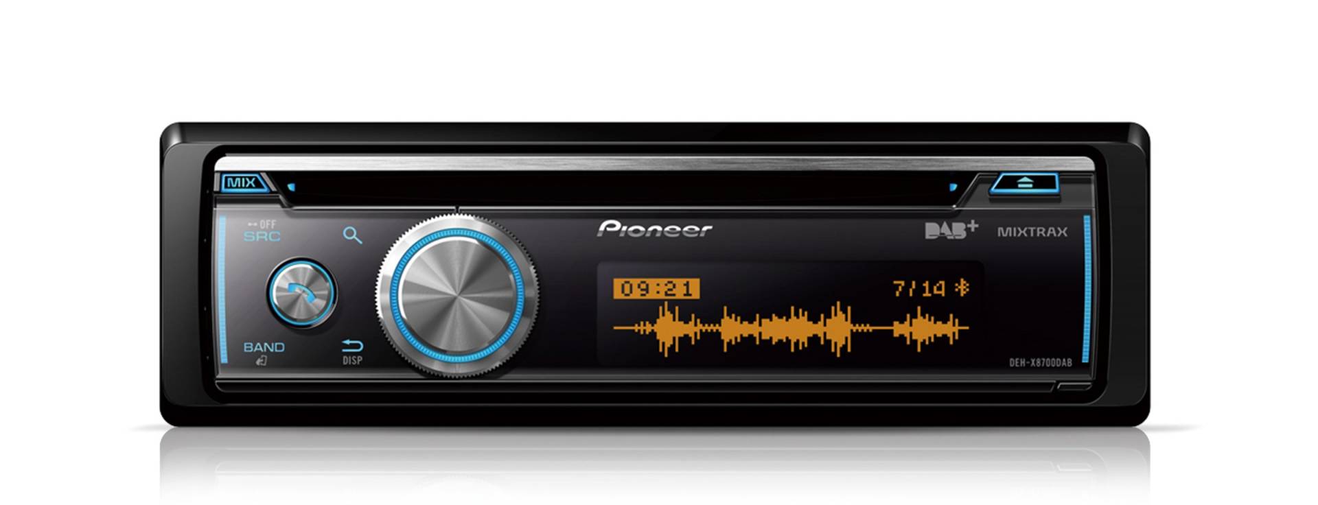 Pioneer DEH-X8700DAB-AN, 1-DIN-Autoradio, CD-Tuner mit FM und DAB+, Bluetooth, MP3, USB und AUX-Eingang, RGB – Beleuchtung, Bluetooth, Smart Sync App, 5-Band Equalizer, inkl. DAB-Antenne Pioneer DEH-X8700DAB-AN, 1-DIN-Autoradio, CD-Tuner mit FM und DAB+, Bluetooth, MP3, USB und AUX-Eingang, RGB – Beleuchtung, Bluetooth, Smart Sync App, 5-Band Equalizer, inkl. DAB-Antenne von Pioneer