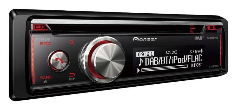 Pioneer DEH-X8700DAB , 1DIN Autoradio , CD-Tuner mit FM und DAB+ , Bluetooth , MP3 , USB und AUX-Eingang , RGB – Beleuchtung , Bluetooth Freisprecheinrichtung, Smart Sync App , 5-Band Equalizer von Pioneer