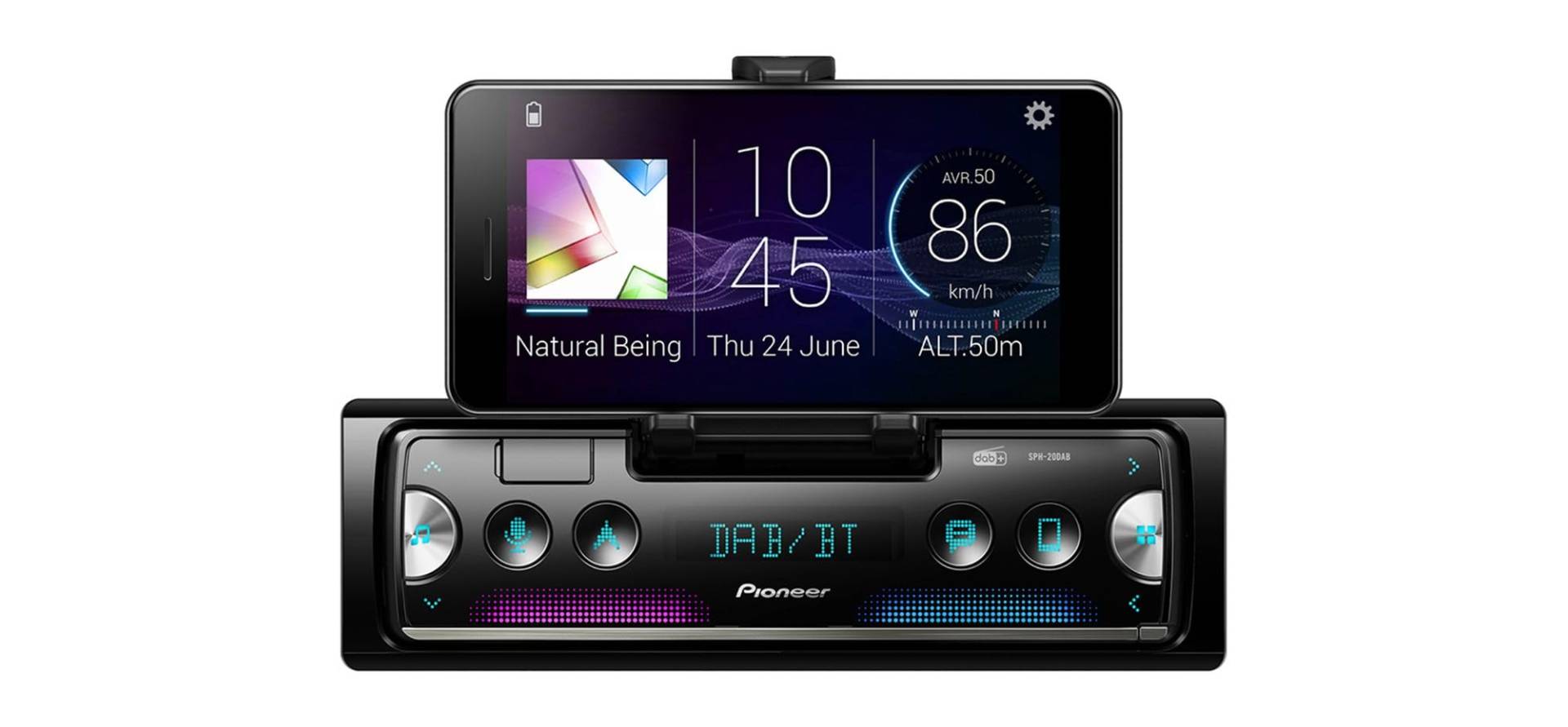 Pioneer SPH-20DAB, 1DIN Autoradio mit RDS und DAB + Bluetooth, USB für MP3, WMA, WAV, FLAC, Android-Unterstützung, iPhone-Steuerung, Smart Sync App Pioneer SPH-20DAB, 1DIN Autoradio mit RDS und DAB + Bluetooth, USB für MP3, WMA, WAV, FLAC, Android-Unterstützung, iPhone-Steuerung, Smart Sync App von Pioneer