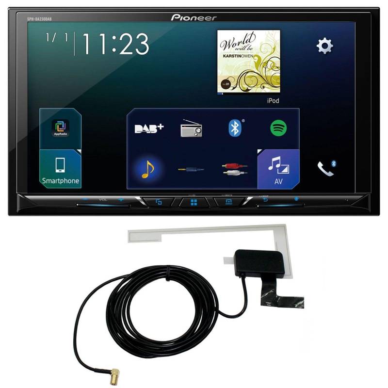 Pioneer SPH-DA230DABAN inkl. DAB Antenne, 7" 2DIN Mediareceiver mit Apple CarPlay, Android Auto, DAB+ und Bluetooth von Pioneer
