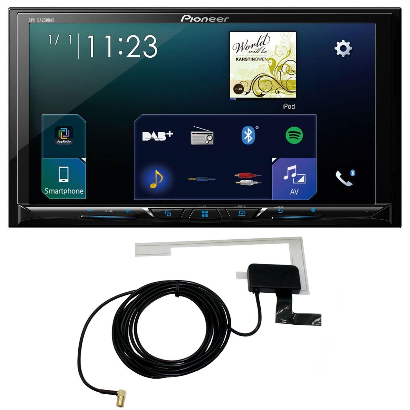 Pioneer SPH-DA230DABAN inkl. DAB Antenne, 7" 2DIN Mediareceiver mit Apple CarPlay, Android Auto, DAB+ und Bluetooth Pioneer SPH-DA230DABAN inkl. DAB Antenne, 7" 2DIN Mediareceiver mit Apple CarPlay, Android Auto, DAB+ und Bluetooth von Pioneer