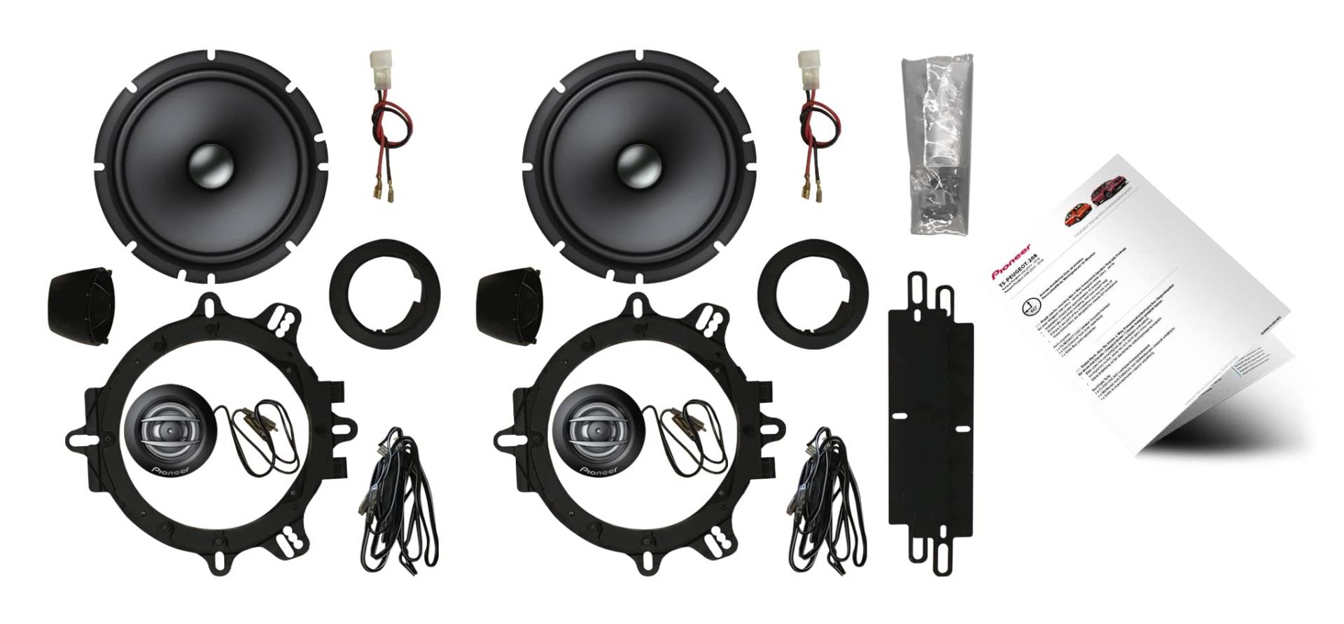 Pioneer TS-Peugeot-208 2-Wege-Komponentenlautsprecher (350 W), 16.5 cm, Plug & Play Lautsprecher System für den Peugeot 208 Baujahr 2012 bis 2019 Pioneer TS-Peugeot-208 2-Wege-Komponentenlautsprecher (350 W), 16.5 cm, Plug & Play Lautsprecher System für den Peugeot 208 Baujahr 2012 bis 2019 von Pioneer