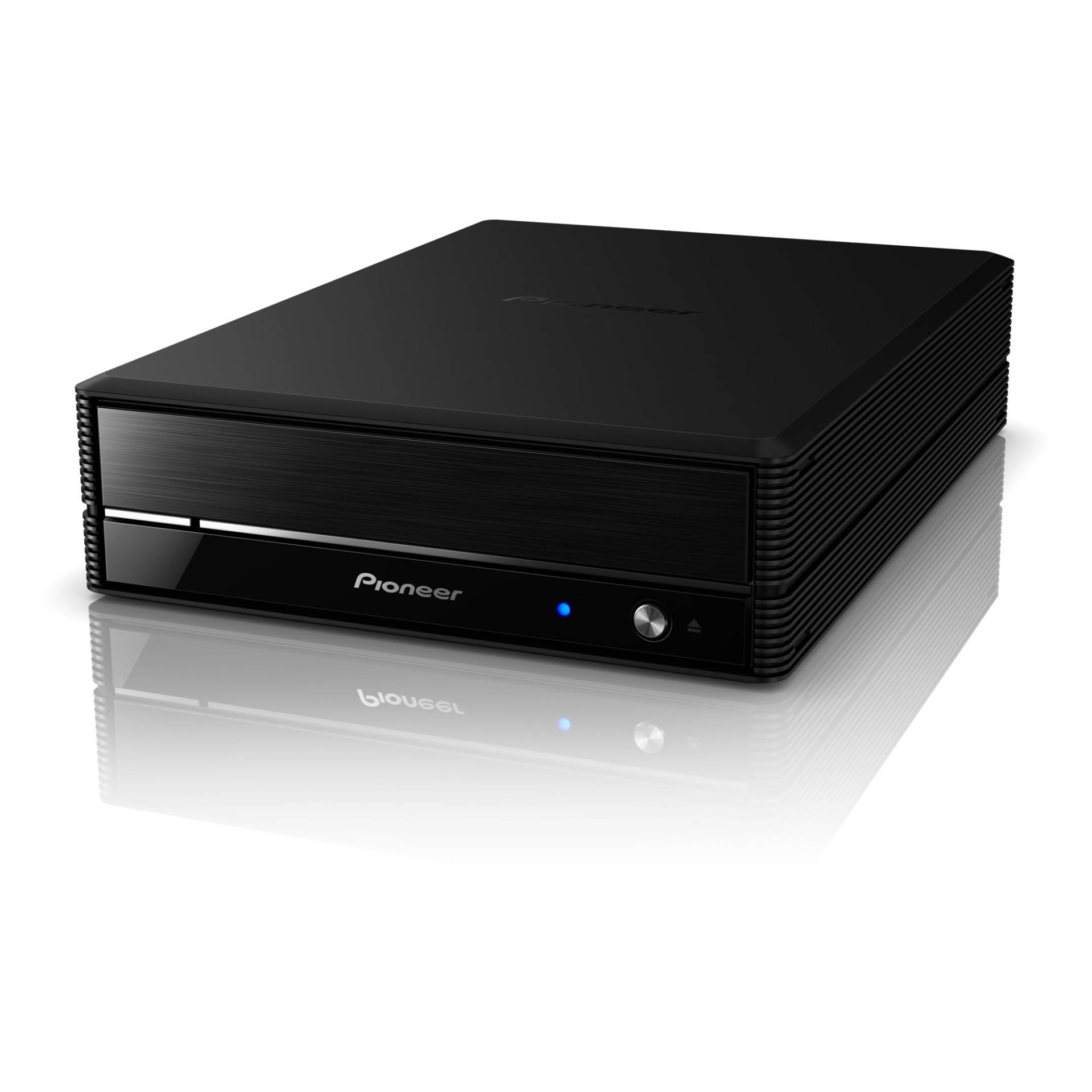 Pioneer Externes Blu-ray-Laufwerk BDR-X13E-S, exzellente Zuverlässigkeit und Stabilität, 16-fache BD-R-Schreibgeschwindigkeit, USB 3.2 Gen1 / 2.0, BD/DVD/CD-Brenner mit PureRead 4+ Realtime PureRead von Pioneer